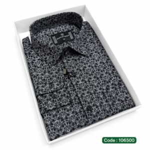 Black print shirt